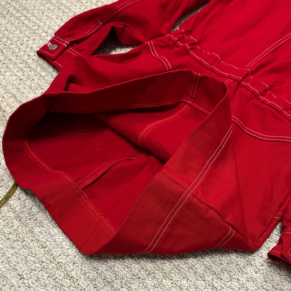 7 For All Mankind Red Long Sleeve Dress - Picture 4 of 4
